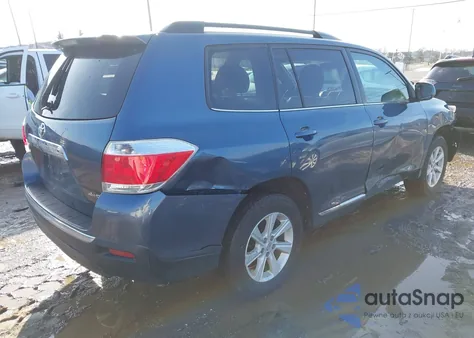 2013 Toyota Highlander Se V6 from USA, damaged, VIN 5TDBK3EH7DS222623